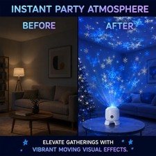 Dynamic 360° Rotating LED Projector Night Light, Ocean Wave Projection Lamp — image 4