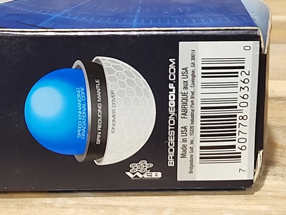 Мячи для гольфа Bridgestone 7 для пирсинга полета упаковка 1 шт. (3 шара) взрывная скорость - Изображение 4 из 4