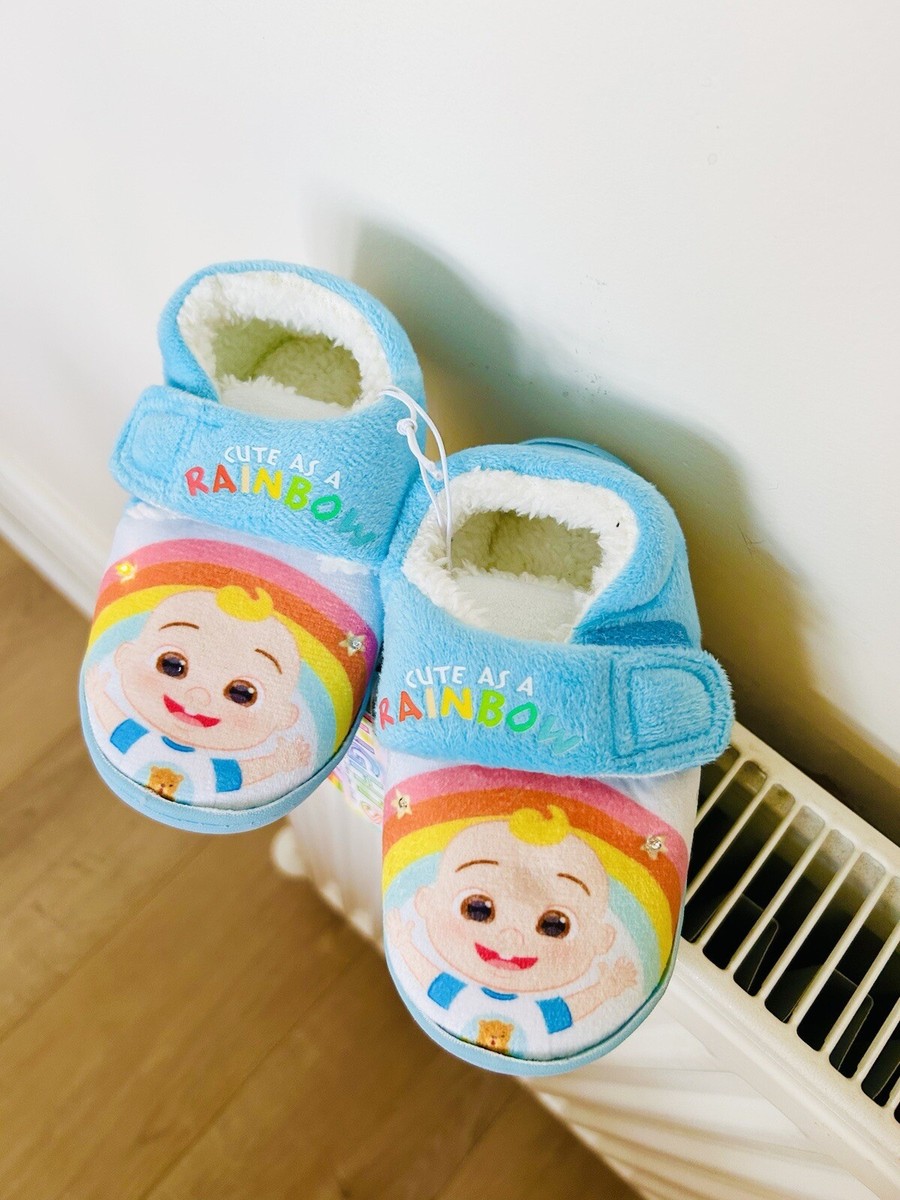 Cocomelon rainbow Kids lights Up Slippers Size Uk8