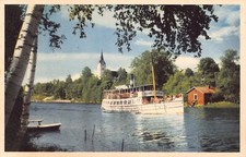 Postal de colección de barcos de vapor A636 Sweden Parti Fran Sunne