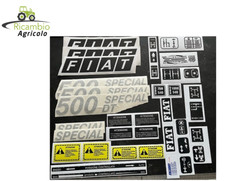DECALCOMANIE ADESIVE PER TRATTORE FIAT 500 SPECIAL DT