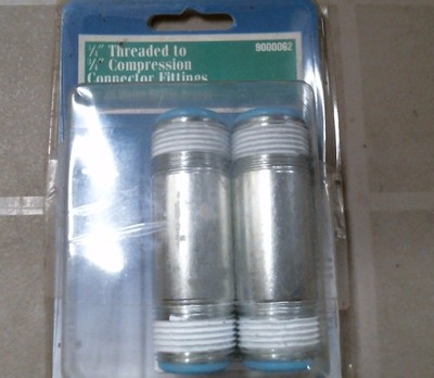 State Ind. 9000062 3/4'' Threaded to 3/4'' Compression Connector Fittings, FS