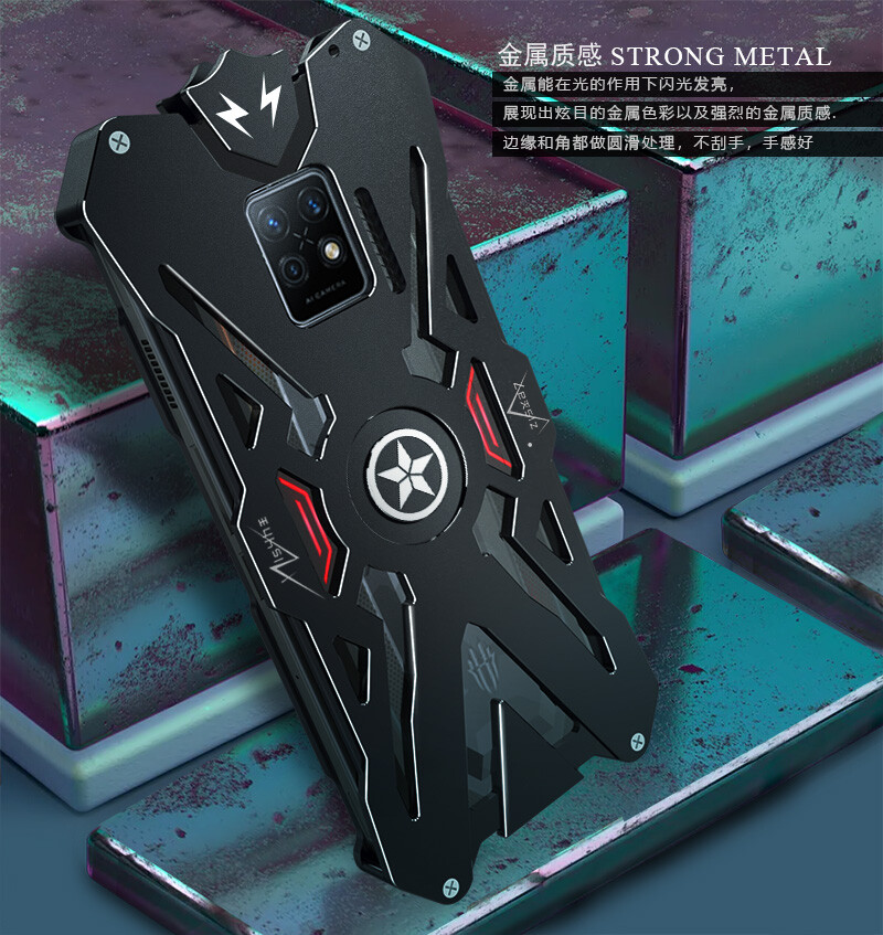 Guizzcg Custodia per ZTE Nubia Red Magic 11 Pro/11 Pro+, paraurti in TPU + retro in acrilico, antiurto, resistente alle cadute, 1 pellicola protettiva per la privacy, colore nero