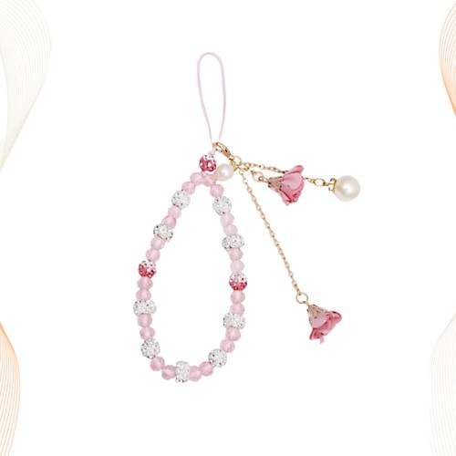 Cell Phone Strap Charm Decorative Phone Chains Rhinestone Imitation Pendant - 第 2/11 張圖片