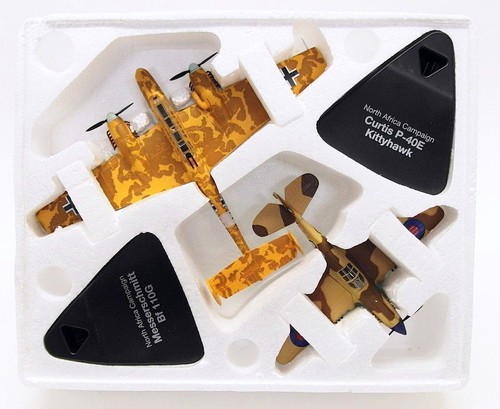 Atlas Editions 1/72 Scale 3 909 006 -- Messerschmitt & Curtiss P40-E Kittyhawk