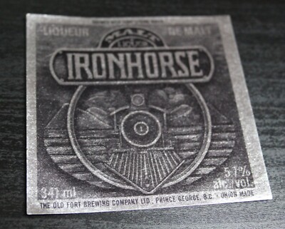 Kanada - Bieretikett - The Old Fort Brewing Co. Ltd., Prince George - Ironhorse