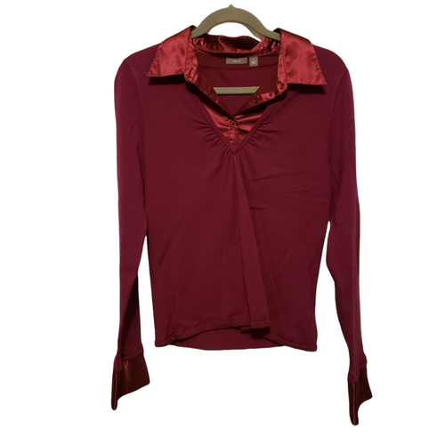 Long Sleeve Collared Blouse Shirt | eBay
