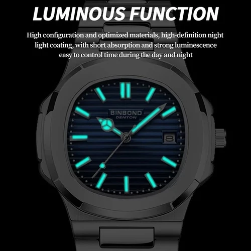 Orologio da uomo di lusso vetro zaffiro meccanico automatico orologi da polso automatico - Foto 5 di 29