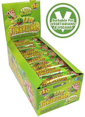 ZED CANDY - Sour JawBreakers VEGAN HALAL Retro Sweets | eBay