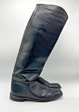 Biltrite English Equestrian Riding Boots Shoes Womens 8 Black Tall Dress Leather
