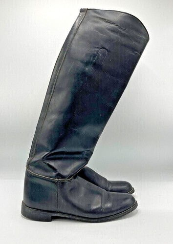 Biltrite English Equestrian Riding Boots Shoes Womens 8 Black Tall Dress Leather