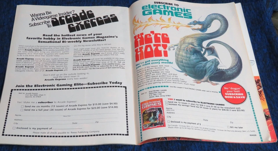 Revista Electronic Games 1983 April Donkey Kong Superman revista de videojuegos rara Foto 4 de 4