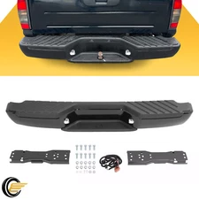 NEW Black Complete Rear Step Bumper Assembly For 1998-2004 2001 Nissan Frontier