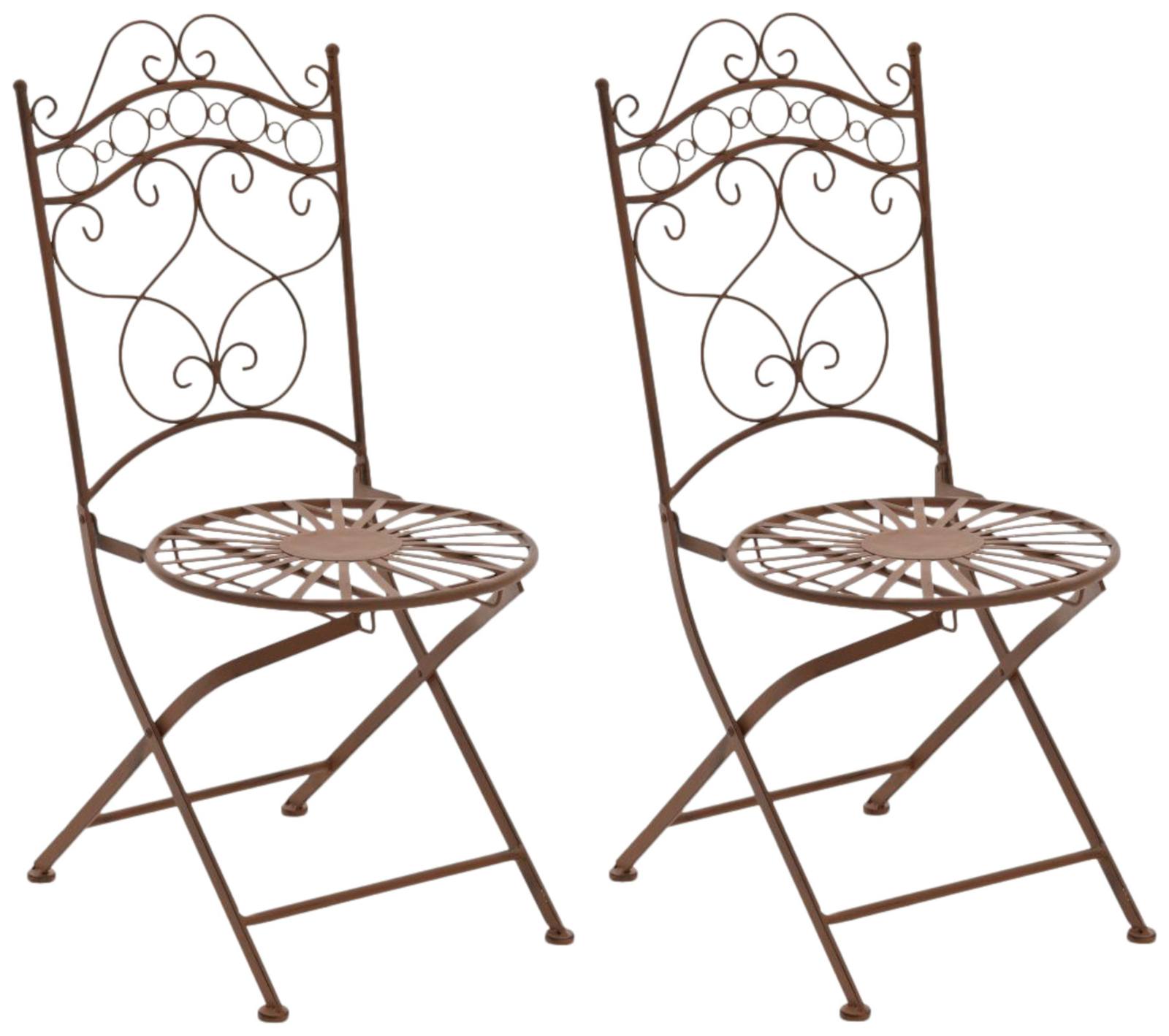 Set De 2 Sillas Para Terraza Indra Decorativas En Estilo Rústico