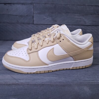 NIKE Dunk Low Retro BTTYS Shoes Mens Size 10 White Team Gold Beige