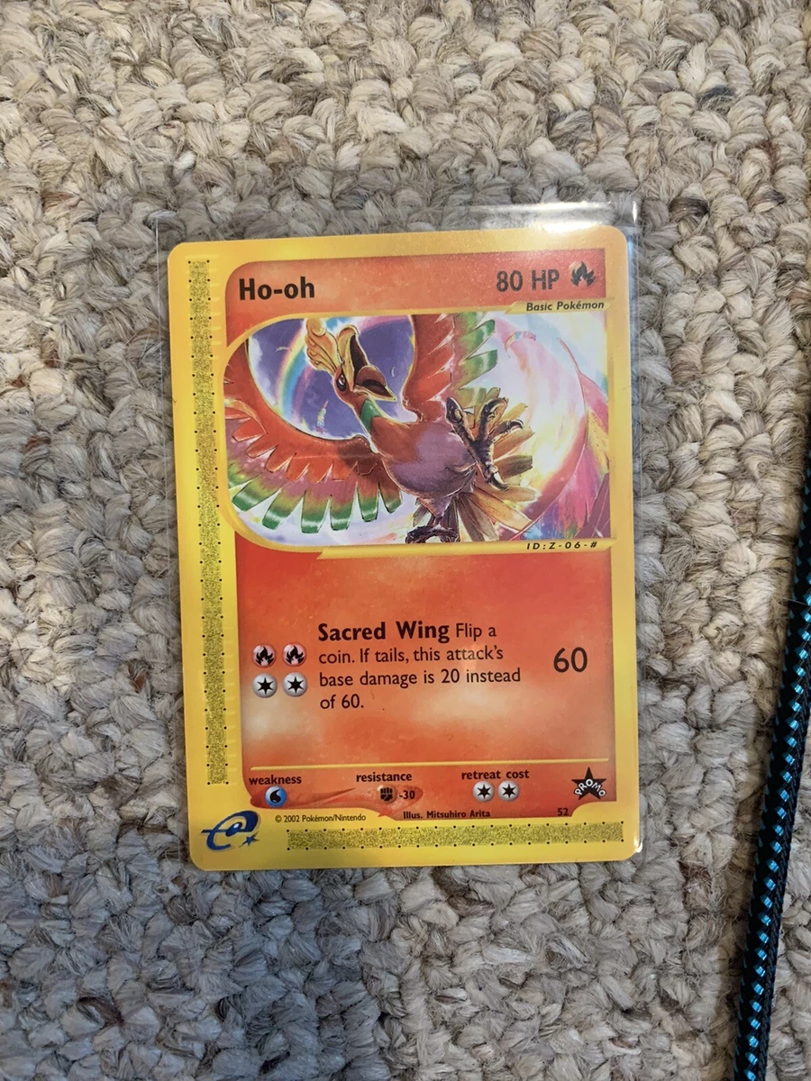 NM Pokemon HO-OH Card BLACK STAR PROMO Set #52 Wizards of the Coast League