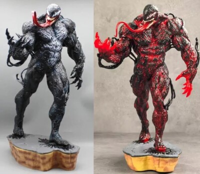 Statue Collection VENOM CARNAGE 30CM 3D Base Marvel Comics Super