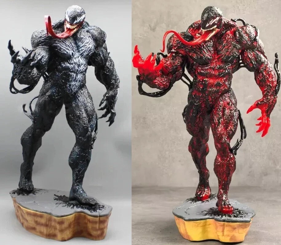 Statue Collection VENOM CARNAGE 30 CM socle 3D Marvel Comics super héros VILLAIN - Photo 1/1