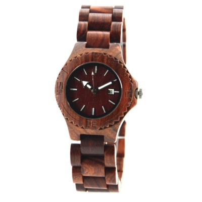 NEW BEWELL RED SANDALWOOD,NATURAL HANDMADE WOODEN BRACELET WATCH ZS-W020A 