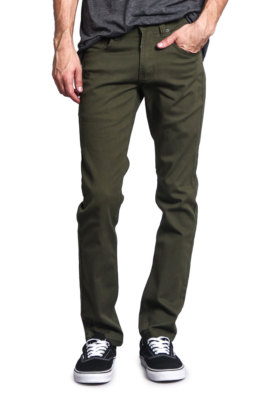 Victorious Men's Skinny Fit Jeans Stretch Colored Pants   DL937 - FREE SHIP