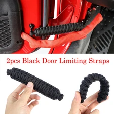 For Jeep Wrangler JK/YJ/TJ 2pcs Car Door Limiting Straps Belt Set Accessories