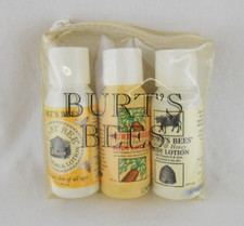 Burts Bees 3 Piece Lotion Travel Sample Kit New in Bag Milk  Honey Carrot Body
