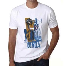 Uomo Maglietta Stile Di Vita A Genova – Genoa Lifestyle – T-shirt Stampa Grafica
