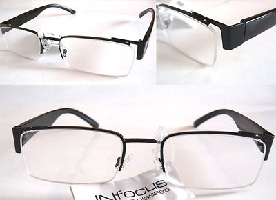 INfocus Halbrahmen Lesehilfe / Brille  Mod. 1015/ sch  Diop.+2,5