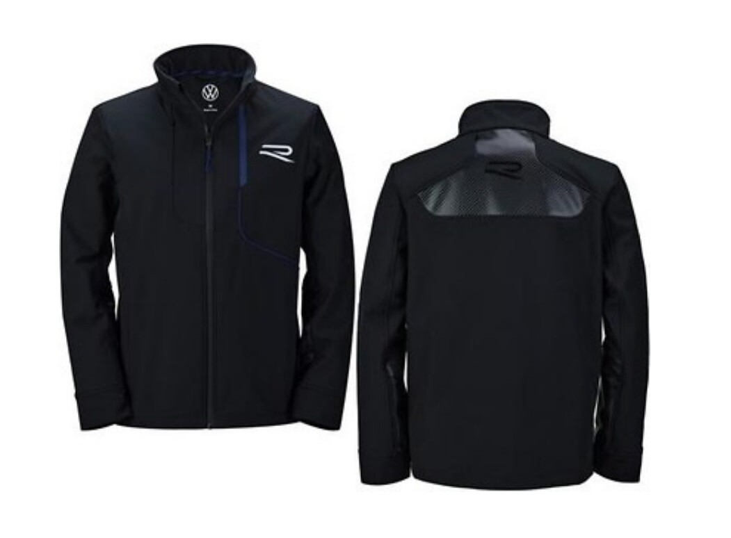 Genuine VW R Line Mens Softshell Jacket Size S M L XL XXL Black R-Line  Jacket