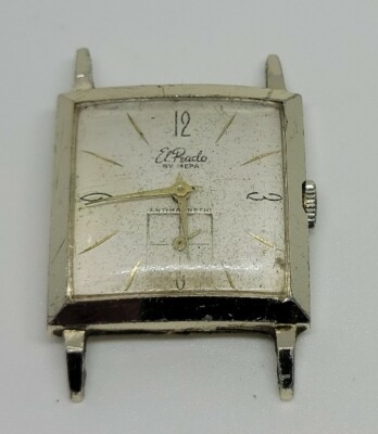 Vintage El Prado By Mepa 1 Jewel Mechanical Watch For Parts Or 