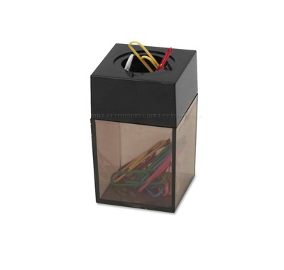 Paper Clip Dispenser Magnetic Holder 4.2cm x 4.2 x 6.9 for office school home BK