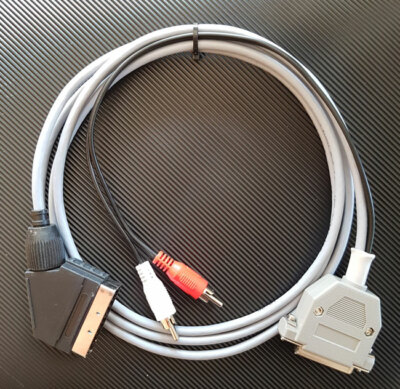 Amiga RGB SCART TV  Kabel 1,0 Meter HighQuality geschirmt (shielded) 23polig