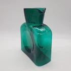 Vtg Blenko Glass 384 Double Spouted Teal Green Water Jug Signed Richard Blenko