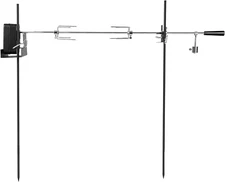 Onlyfire Barbecue Rotating Cordless Dual Post Open Fire Spit Rotisserie Grill...