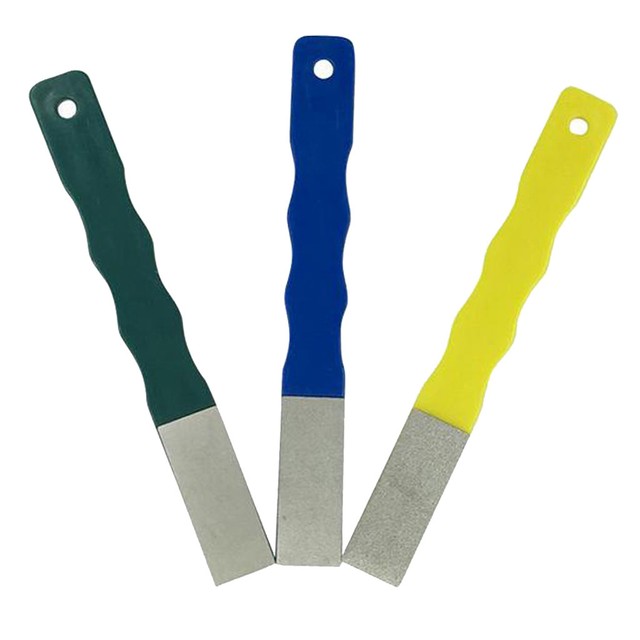 200 400 600 Diamond Sharpening Stone Stick Polish Oil Stone, 3 Pack