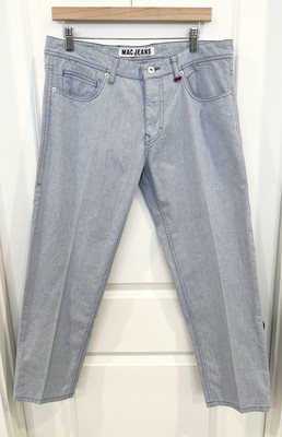 MAC Jeans Arne Light Blue Pants Style 0500 Slim Fit Straight Leg Men s SZ 33x32