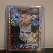 Topps 2024 Series 2 Chrome Silver Mojo Jasson Domínguez Rookie Yankees 2T89C-69