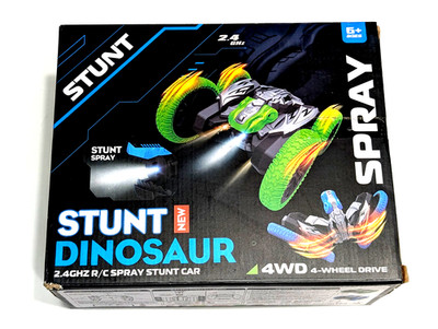 New Wireless RC Remote Control Green Dino Racing Stunt Kids Toy Car Sale 2026