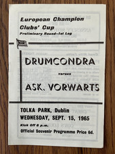 DRUMCONDRA V ASK. VORWARTS. 15TH SEPT 65. EUROPEAN CHAMPIONS CUP PREL RD 1S LEG.