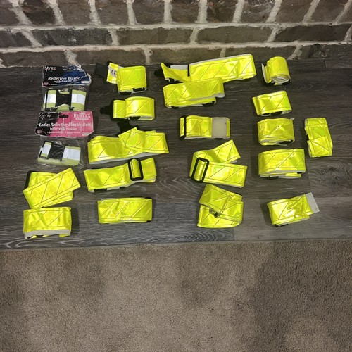 LOT of 20 Reflective Safety High Viz Belts Military Security