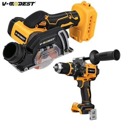 V-MODEST 1/2"Cordless Hammer Drill/3 in Cut-Off Tool Combo Kit For DEWALT 20V MAX Battery