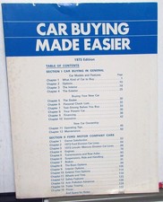 1973 Ford Lincoln Mercury New Car Buying Guide Ltd Mustang Cougar Pantera L