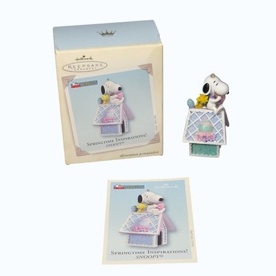 Peanuts Snoopy & Woodstock Springtime Inspirations Easter Ornament 2005 Hallmark