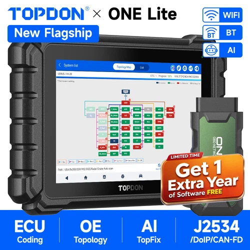 2026 TOPDON ONE Lite OBD2 Scanner Bidirectional Online Coding Diagnostic Scanner - product listing photo