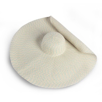 Oversized Beach Straw Hat for Women, Fashion Large Wide Brim Visor Hats Handm...