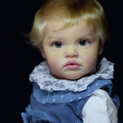 Cute 24'' Reborn Baby Doll Toddler Cloth Body Awake Newborn Lifelike Kid Toy