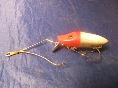 Leurre Vintage Heddon River Runt Spook - Doré/Noir/Rouge - 2 Hameçons