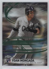 2017 Topps Chrome Freshman Flash Green Refractor 14/99 Yoan Moncada #1 2f4