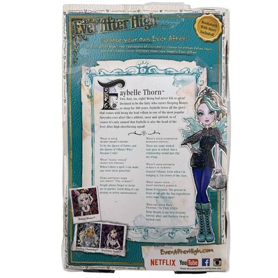 Ever After High Faybelle Thorn Doll Set Royal Series Dark Fairy