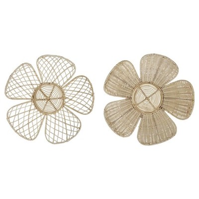 Rattan Blumen Wanddekoration Daisy Wanddekoration für Haushaltsbauern